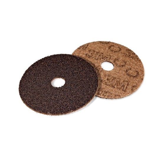 100mmx16mm Scotch-Brite Centre-Pin Surface Conditioning Discs A CRS - Brown
