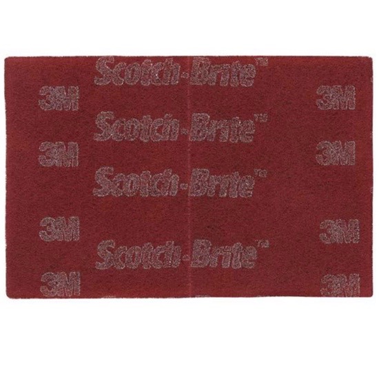ea 230mmX150mm A Very Fine - Maroon (Perforated) 7447 3M Scotch-Brite Very Fine Hand Pad