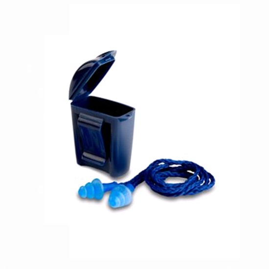 pair-REUSABLE CORDED EAR PLUGS IN A CASE