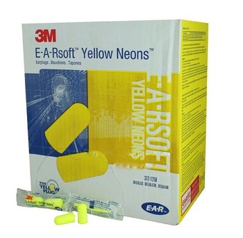box200 - 3M E-A-Rsoft Yellow Neons, Uncorded Earplugs