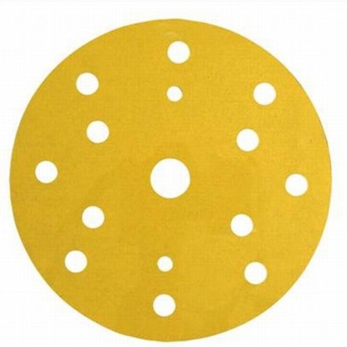 150mmx240g 255P 15 Hole 3M Hookit Fre-Cut Gold Paper Discs
