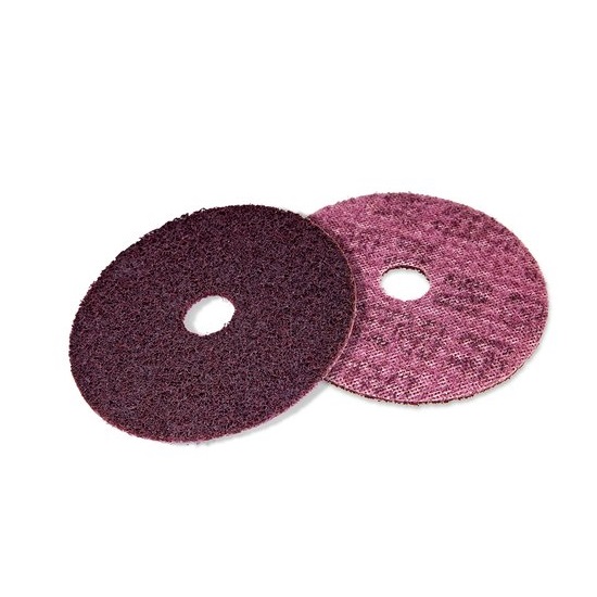 100mmx16mm Scotch-Brite Centre-Pin Surface Conditioning Discs A MED - Maroon