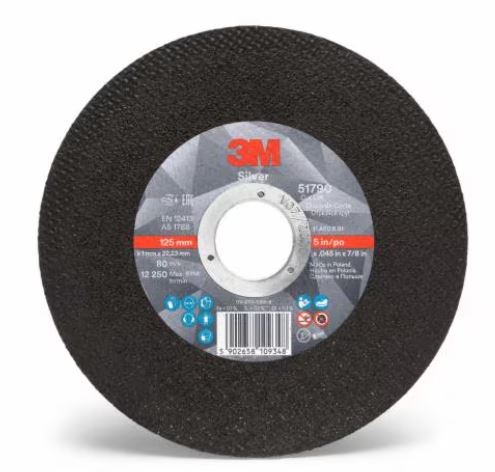 180mm x 2.0mm x 22mm 3M 71802 Silver Cut-Off Wheel
