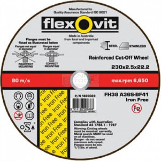 230mmx3.4 S/S PIPELINER D/C DISC -FLEXOVIT
