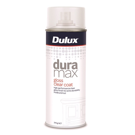 325gm CLEAR GLOSS DURAMAX DULUX PAINT