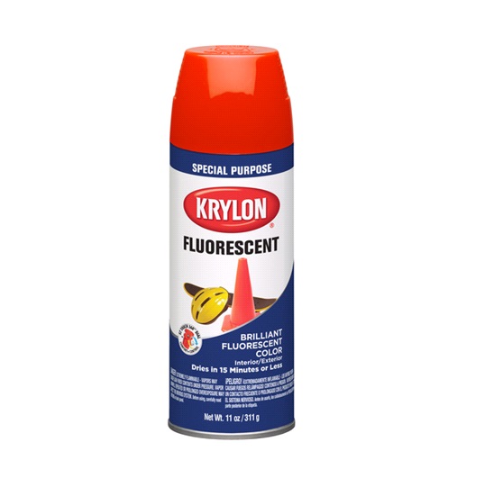 11.oz YELLOW ORANGE FLUORESCENT PAINT-KRYLON