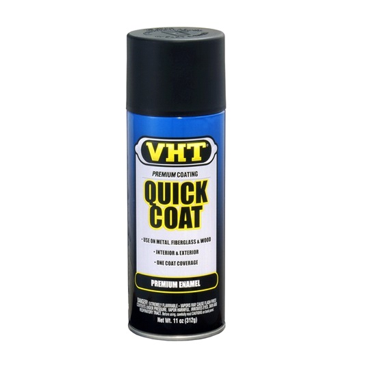 350ml VHT SATIN BLACK Q/DRY ENAMEL PAINT