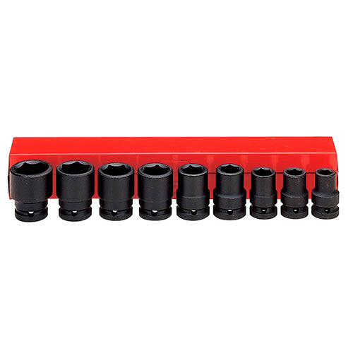 9PC 1/2” 11-22MM IMPACT SOCKET SET
