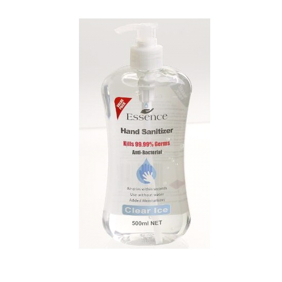 500ml HAND SANITISER CLEAR ICE