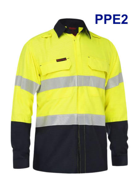 PPE2 Apex 185 Taped Hi Vis FR Ripstop - logoed