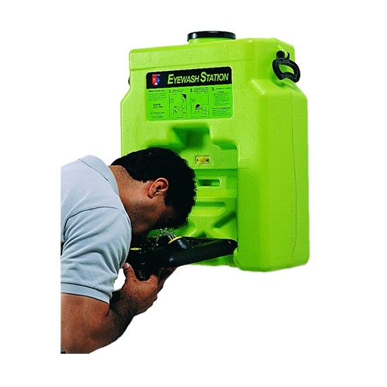 PRATT PORTABLE GRAVITY FED EYE WASH UNIT. 55 LTR