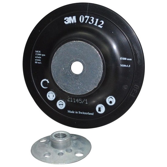 ea 100mm FM10 x 1.5 or 5/8” 3M Flat Backing Pad