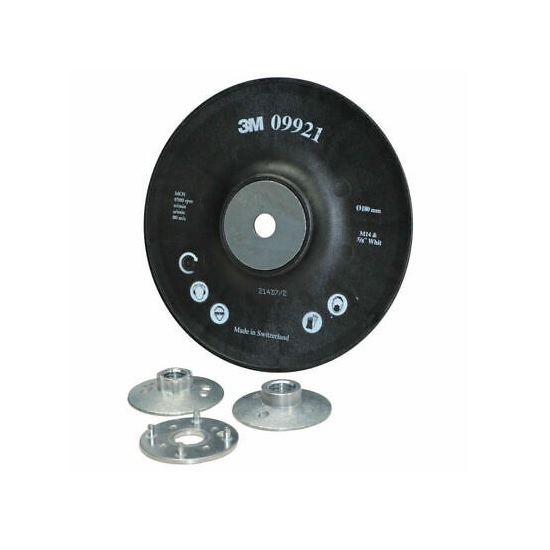 ea 180mm M14 x 2.0 or 5/8” 3M Ribbed Backing Pad