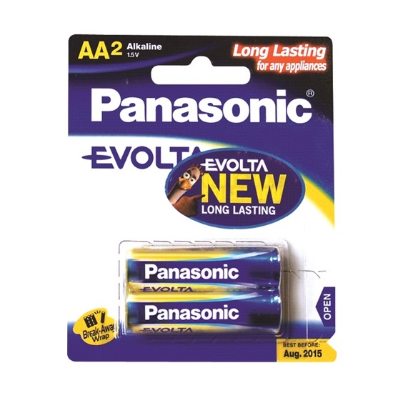 pkt2 “AA” EVOLTA BATTERIES-PANASONIC