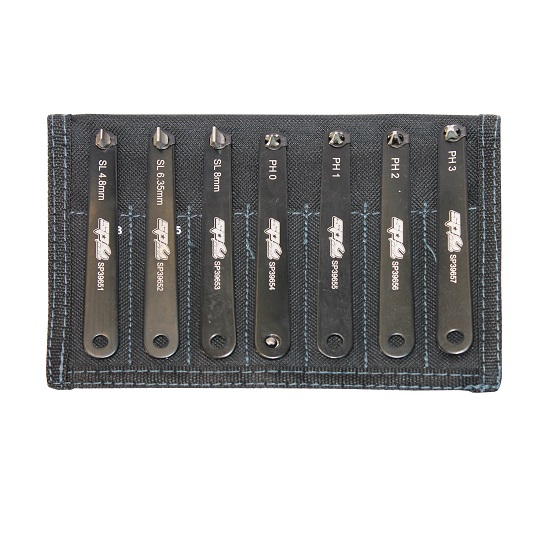 7pce Mini Wrench Bit Set - SP Tools