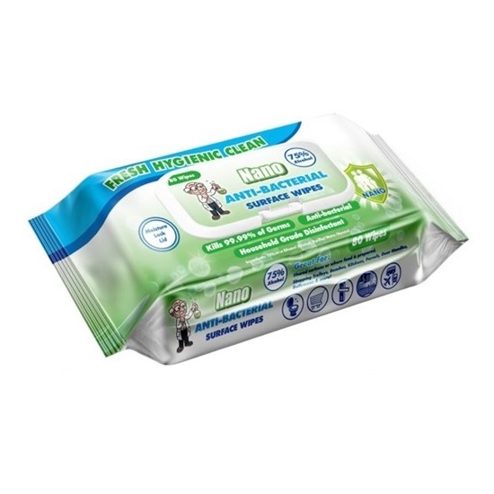 80wipes Nano Anti-Bacterial Surface Wipes