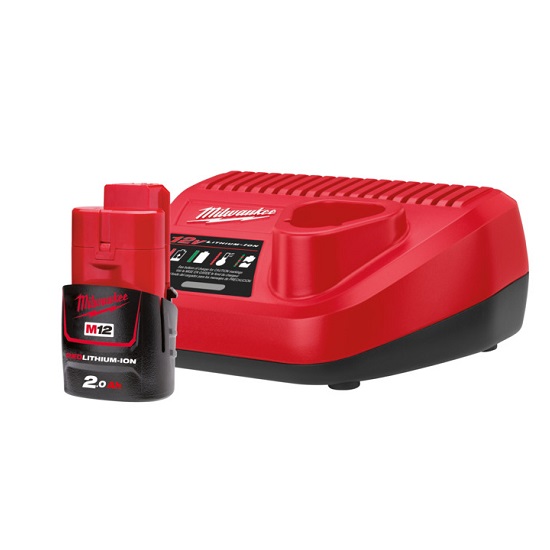 M12 Starter Pack 1X2.0Ah/1XC12C - Milwaukee