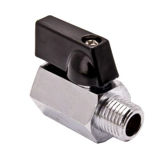 8mm (1/4in) BSP Male/Female Mini Tee Handle Ball Valve