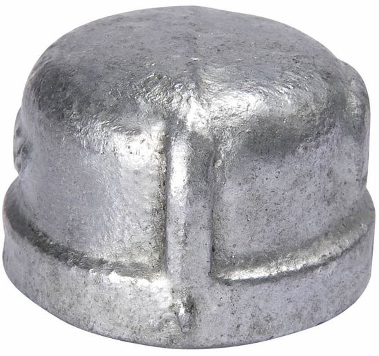 80NB BSPT Thread Malleable Cap HD Galvanised