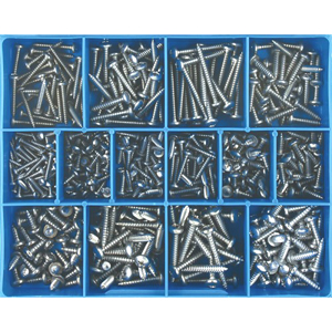 415pc STAINLESS SELF TAPPING SCREW ASSORTMENT - 304/A2