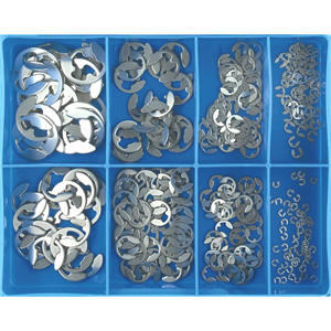 325pc METRIC E CLIP ASSORTMENT - 304/A2