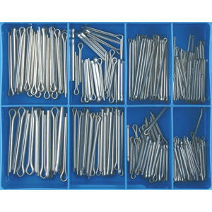 255pc STAINLESS SPLIT (COTTER) PIN ASSORTMENT - 304/A2
