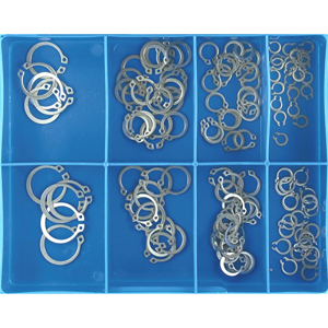 120pc EXTERNAL CIRCLIP ASSORTMENT - 304/A2