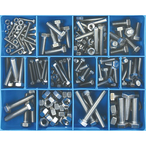 174pc STAINLESS METRIC (ISO) SET SCREW & NUT - 304/A2