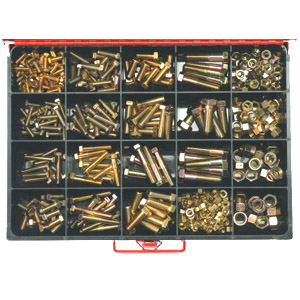 365pc MASTER UNF BOLT, SET SCREW & NUT ASSORTMENT GR5