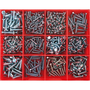 box-ROUND HD PAN SLOTTED SCREW ASSORTMENT