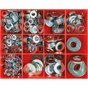 box-FLAT STEEL WASHER ASSORTMENT