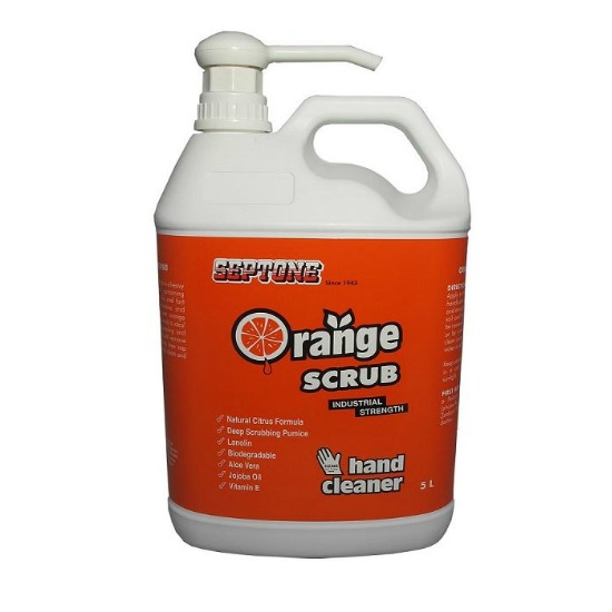 5LTR SEPTONE ORANGE HAND CLEANER