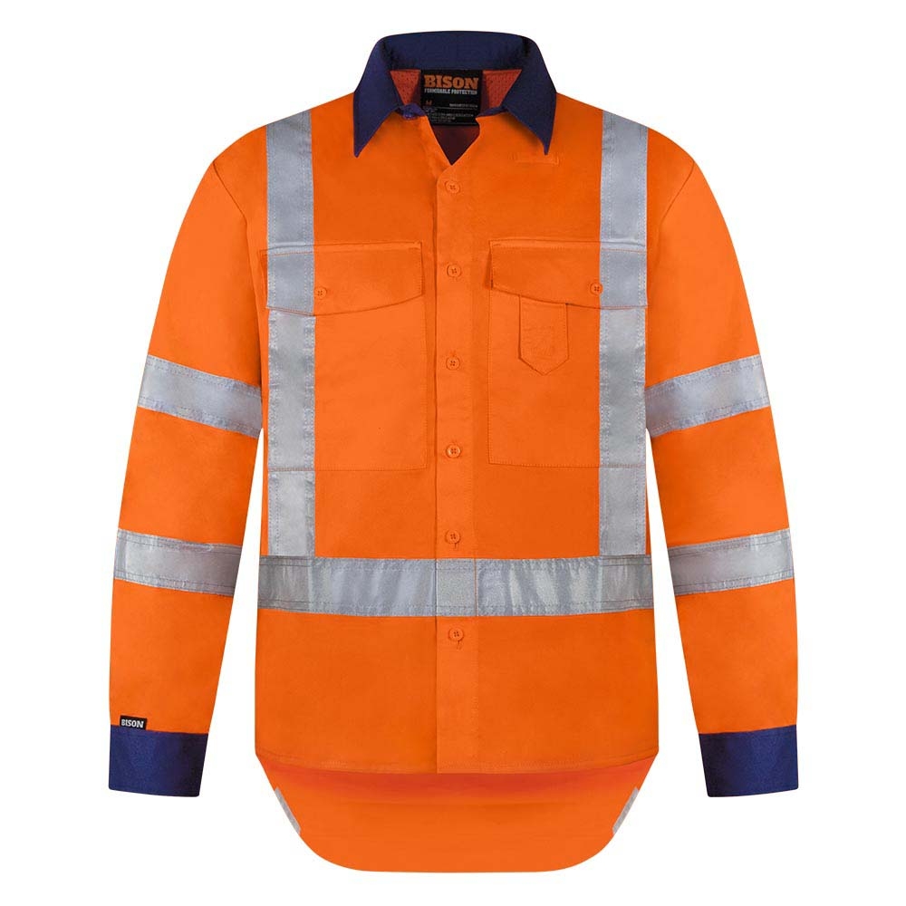 21302O- Shirt TTMC Lightweight Cotton Orange- #L