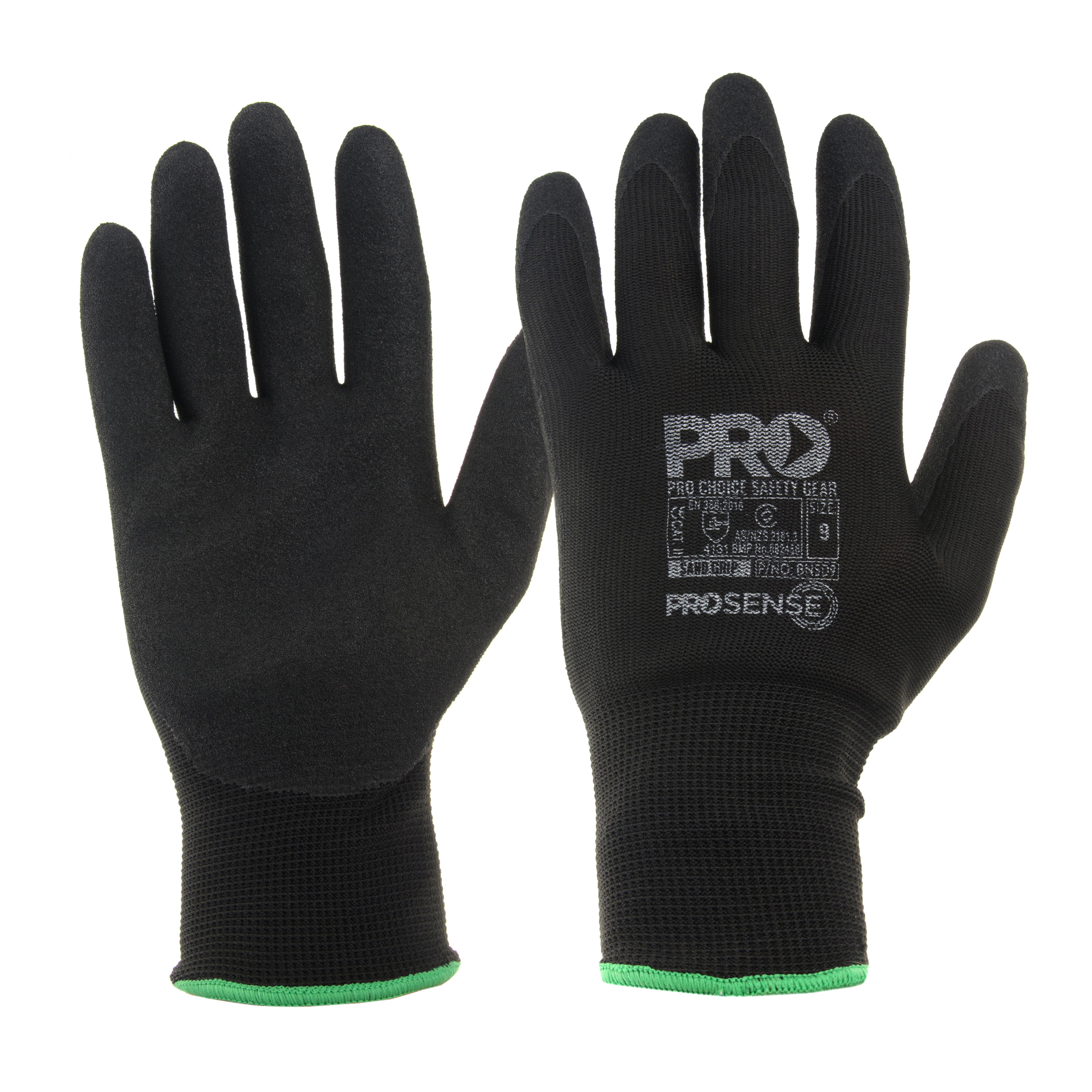 BNSD/07- Prosense Sand Grip Glove 12 Pair Bulk Pack
