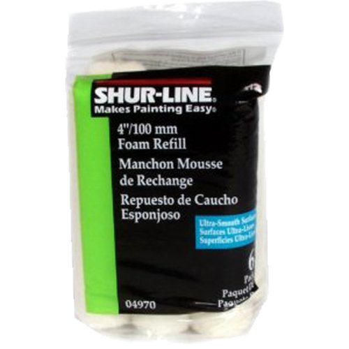 pkt6 100mm MINI FOAM ROLLER REFILLS