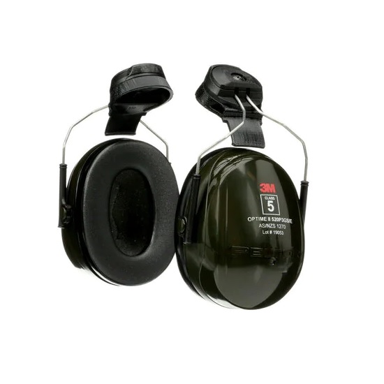3M Peltor Optime II H520P3GS/E Helmet Attach Class 5 Earmuff