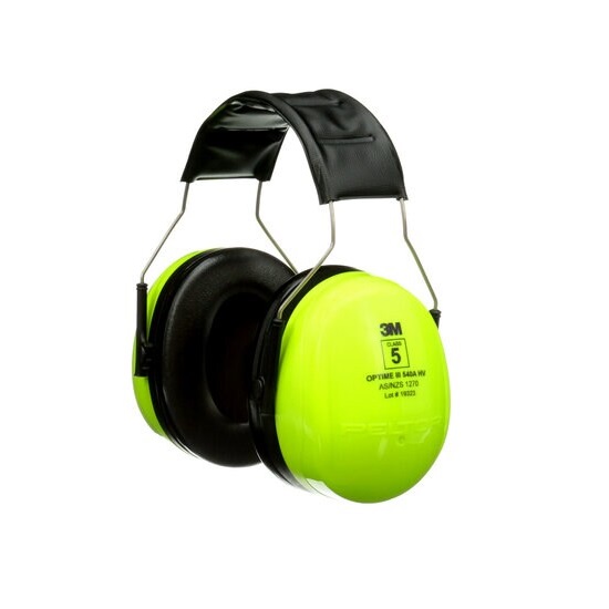 3M Peltor Optime III H540A Hv Hi-Viz Head Band Class 5 Earmuff