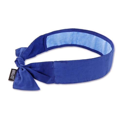 EVAPORATIVE BANDANA TIE SOLID BLUE