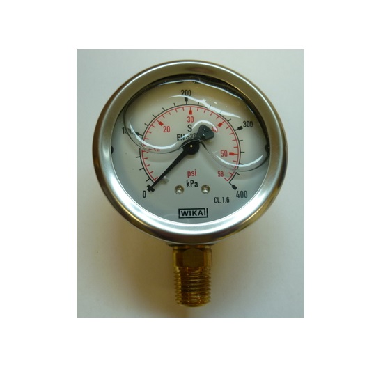100mmDia 0 - 1000kpa BOTTOM ENTRY PRESSURE GAUGE